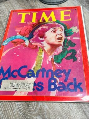 May 31 1976 TIME Magazine – Paul McCartney Comes Back – Peter Max Cover Art